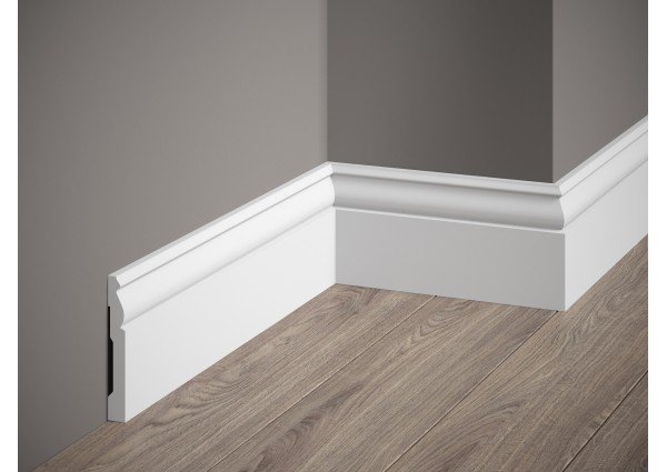 Biała listwa przypodłogowa MD094P Mardom Decor