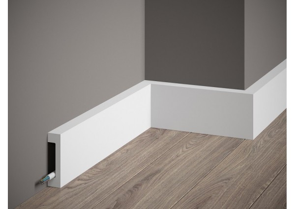 Biała listwa przypodłogowa MD008P Mardom Decor
