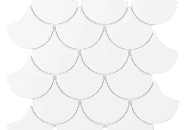 Mini Fish Scale White 88 DUNIN – płytki – płytki i mozaiki DUNIN