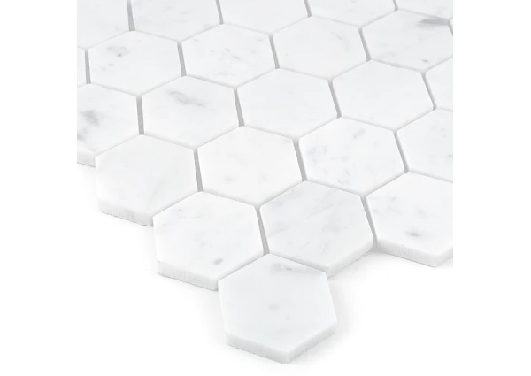 Carrara White Hexagon 48 DUNIN – mozaiki – płytki i mozaiki DUNIN