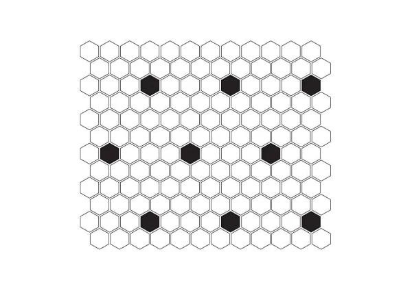 Mini Hexagon B&W Spot DUNIN – płytki gresowe – płytki i mozaiki DUNIN