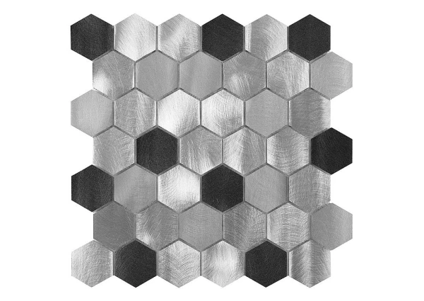 Allumi Grey Hexagon Mix 48 DUNIN – mozaiki szklane – płytki i mozaiki