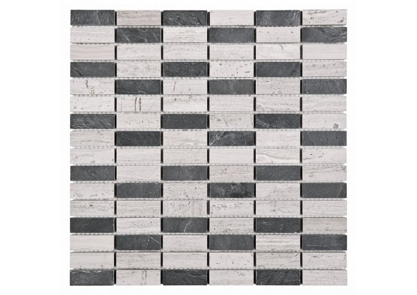 WOODSTONE GREY BLOCK MIX 48