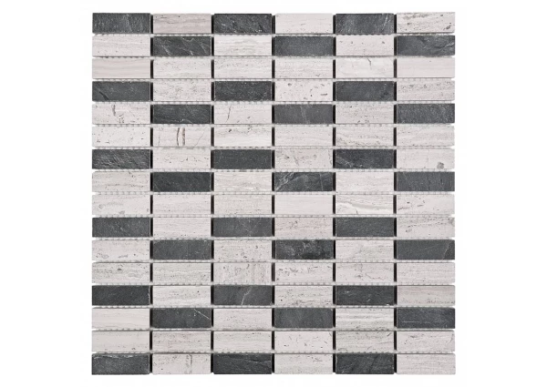 WOODSTONE GREY BLOCK MIX 48 DUNIN – mozaiki kamienne – DUNIN Wallstar