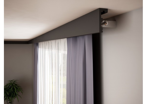Krome K10040B czarna Listwa karniszowa