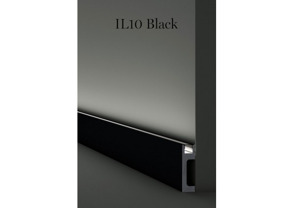 NMC IL10 Black Listwa przypodłogowa oświetleniowa