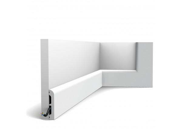 ORAC DECOR  SX183-RAL9003 malowana Listwa przypodłogowa