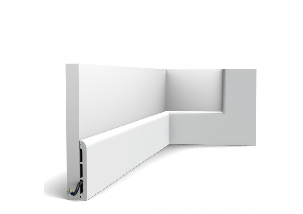 ORAC DECOR  SX184-RAL9003 malowana Listwa przypodłogowa